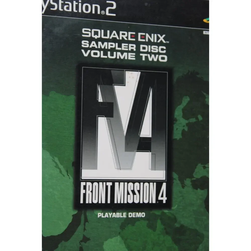 Square Enix Sampler Volume 2 Demo Disc Front Mission 4 PS2 Authentic, NEW/Sealed